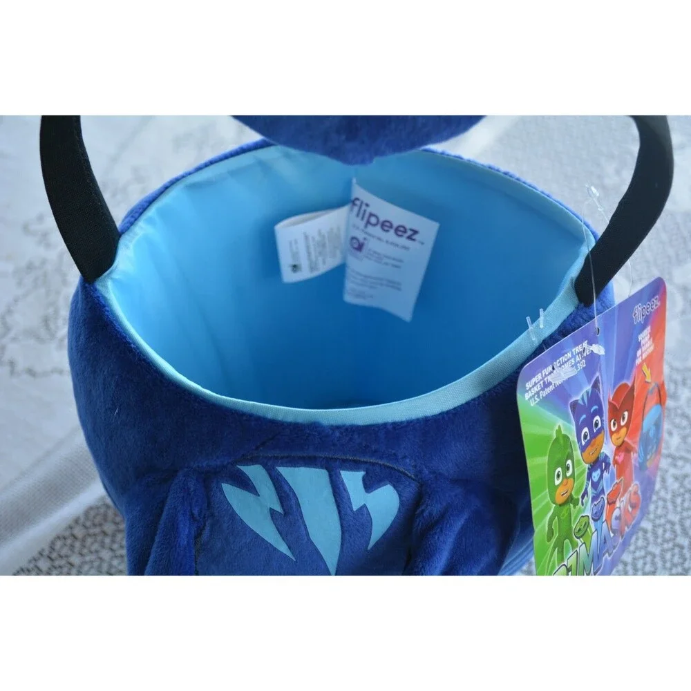 PJ Masks Catboy Plush Halloween Trick or Treat Basket Bucket Bag Easter Pail NEW